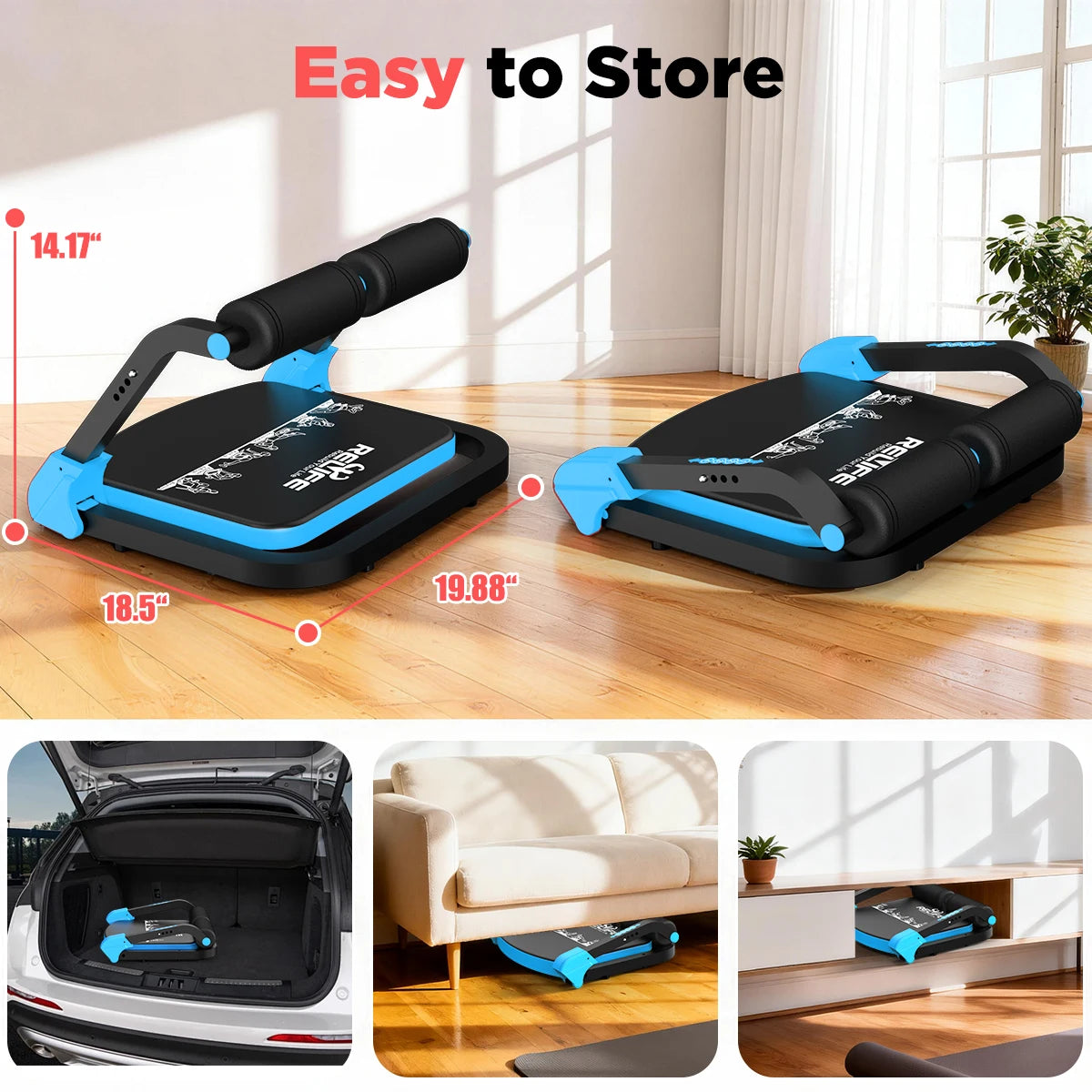 Adjustable Core Training Machine With Automatic Rebound Sit Up Exercise Equipment