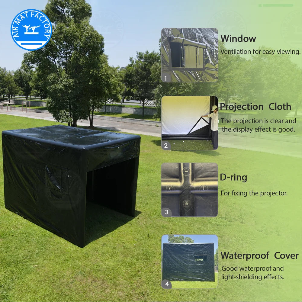 Inflatable PVC Golf Simulator Enclosure for Indoor and Outdoor Practice