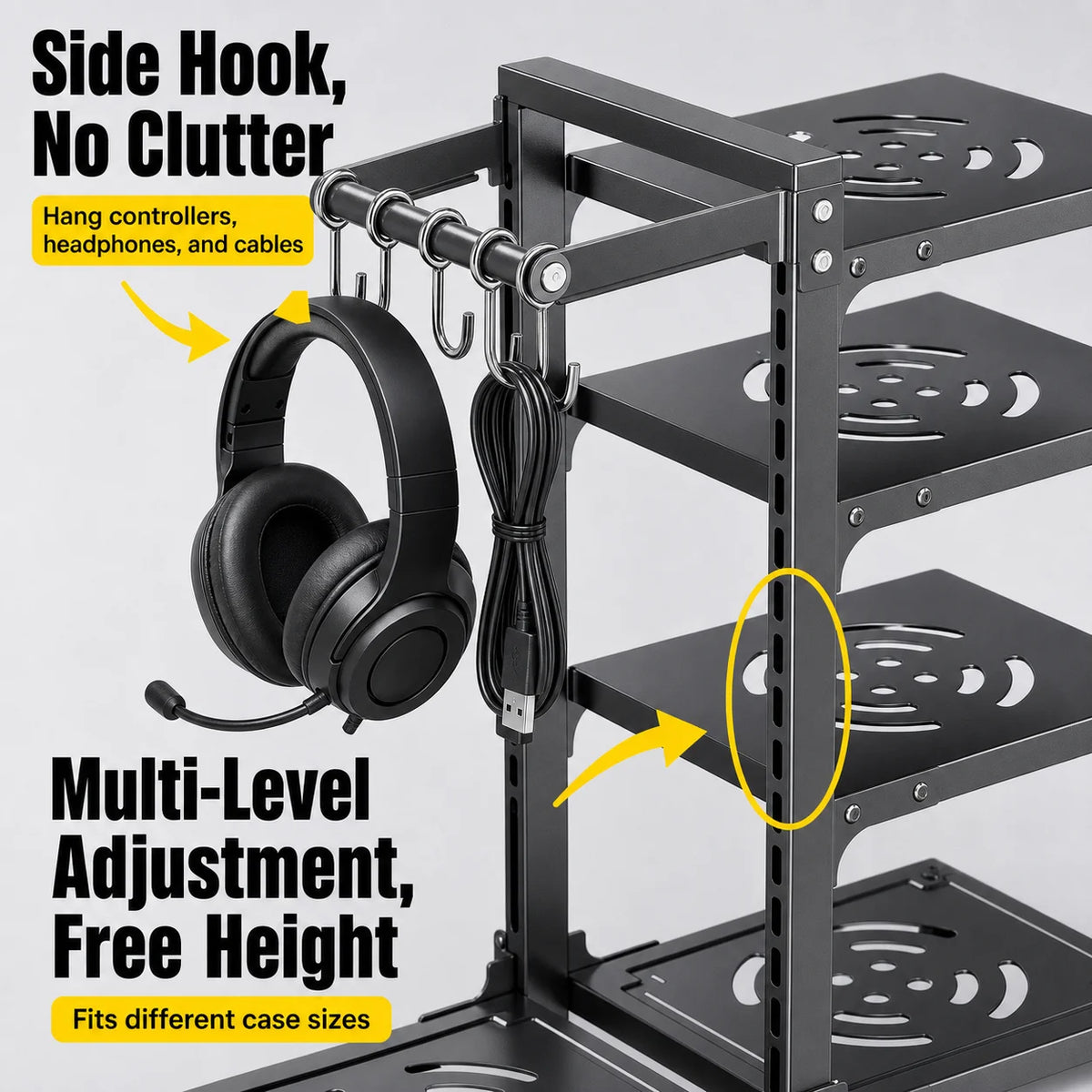 Adjustable Stainless Steel Kitchen Storage Rack With Drain Organizer