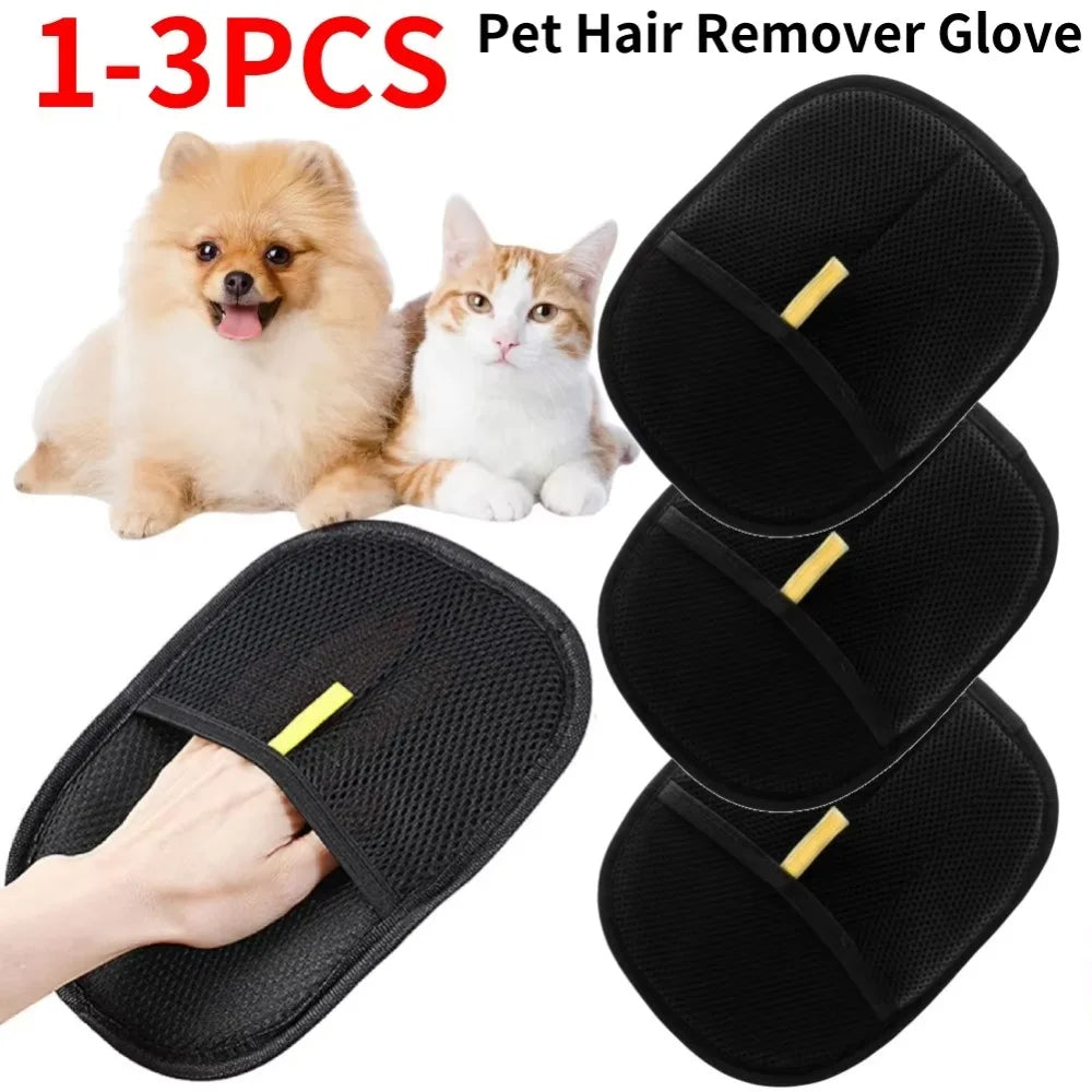 Pet Grooming Deshedding Glove Hair Remover For Dogs And Cats