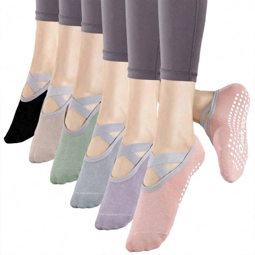 Non Slip Yoga Grip Socks for Pilates Ballet and Dance