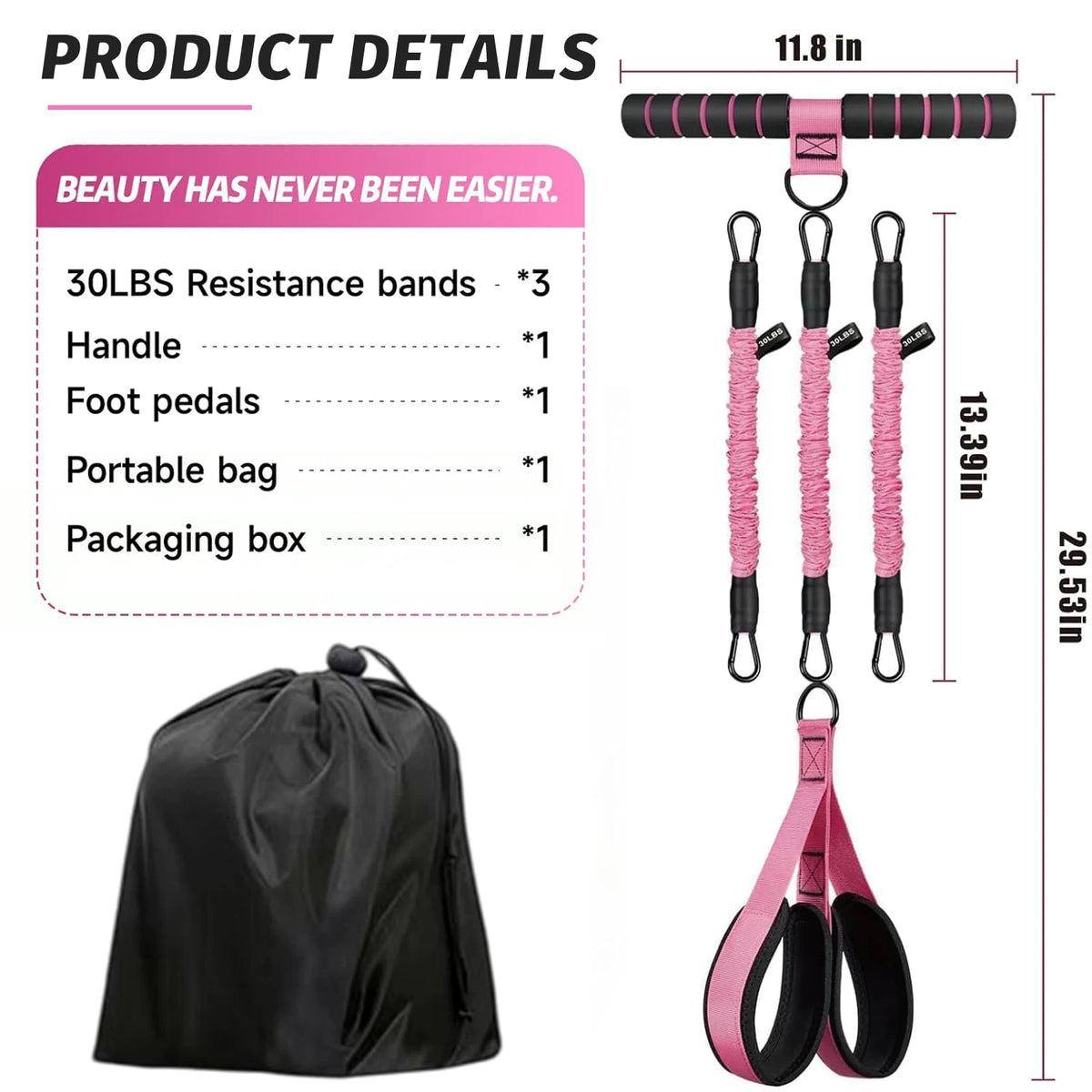 Ankle Resistance Bands With Secure Cuffs For Glute Training