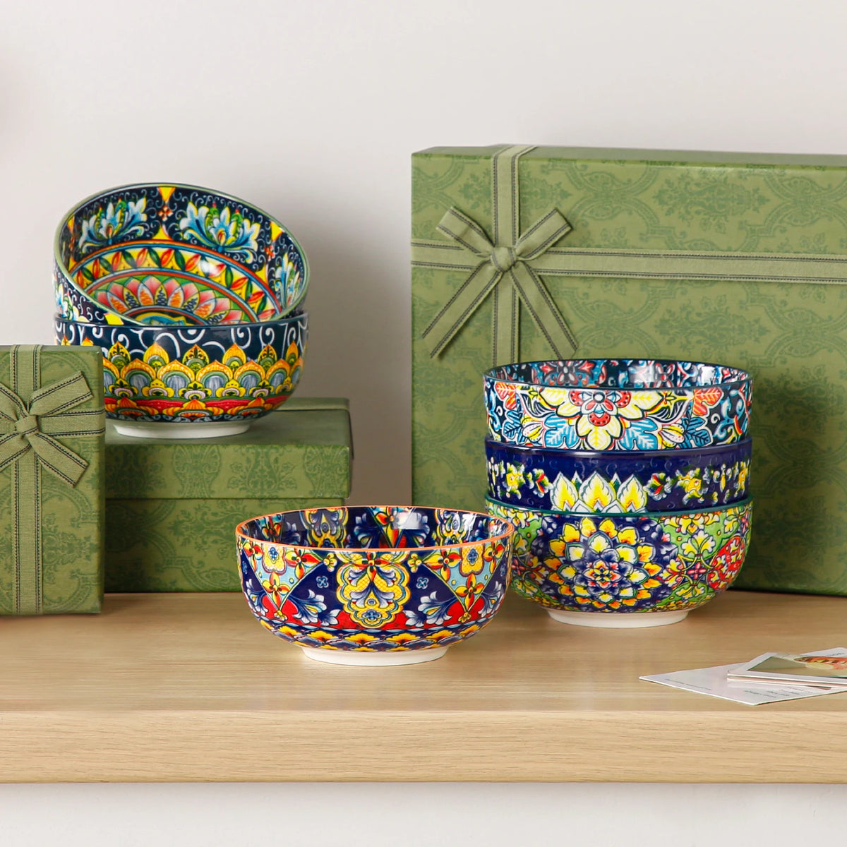 MALACASA Ceramic Cereal Bowls For Soup Salad Pasta And Oatmeal