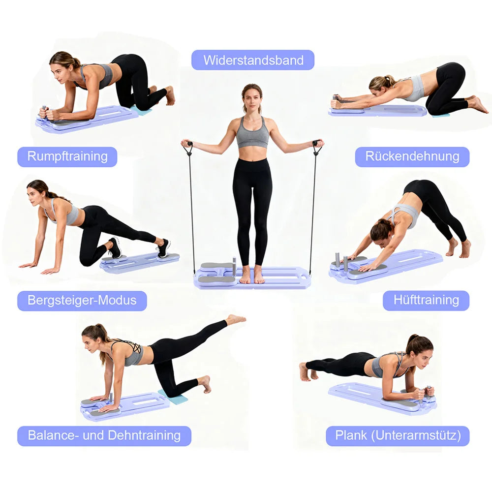 Foldable Pilates Ab Board 5-in-1 Multifunctional Core Trainer