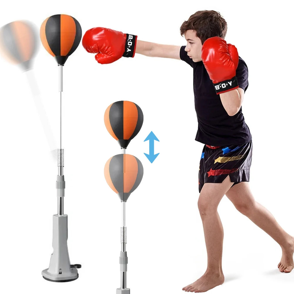 JOCESTYLE Boxing Bag Stand With Reflex Ball For Fitness Training