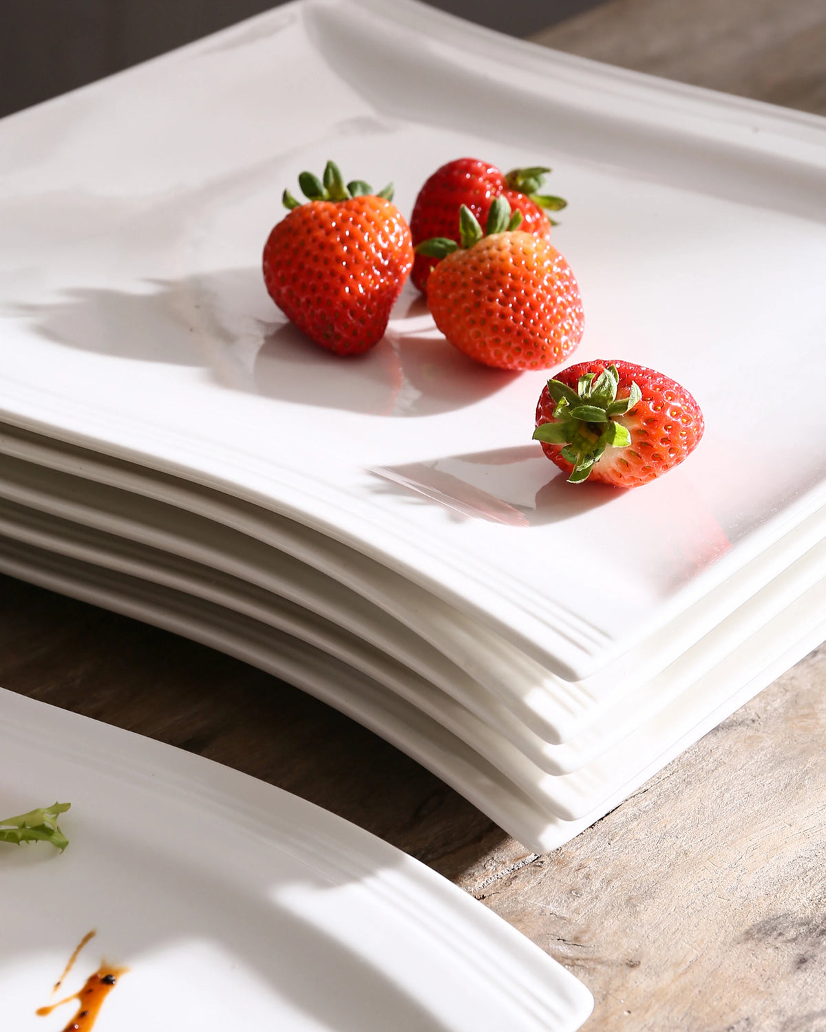 Malacasa Flora Porcelain Ceramic Dinner Plates for Everyday Dining