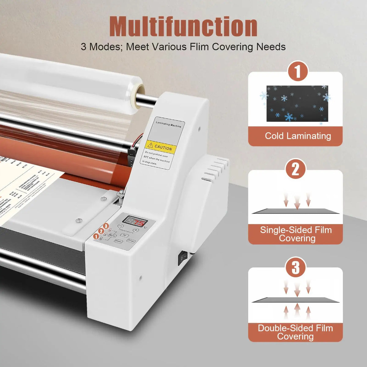 700W Double Sided Laminating Machine With Dual Heating Modes