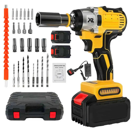 Brushless Cordless Impact Wrench Kit With Batteries And Charger