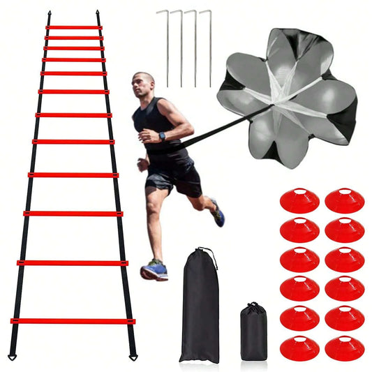 GKHMNEW Speed and Agility Training Set with Ladder and Cones