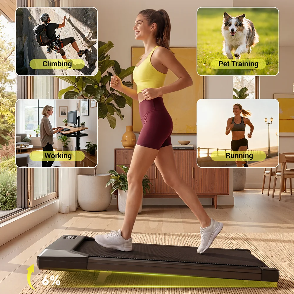 Superun Portable Walking Pad Treadmill for Home and Office Use