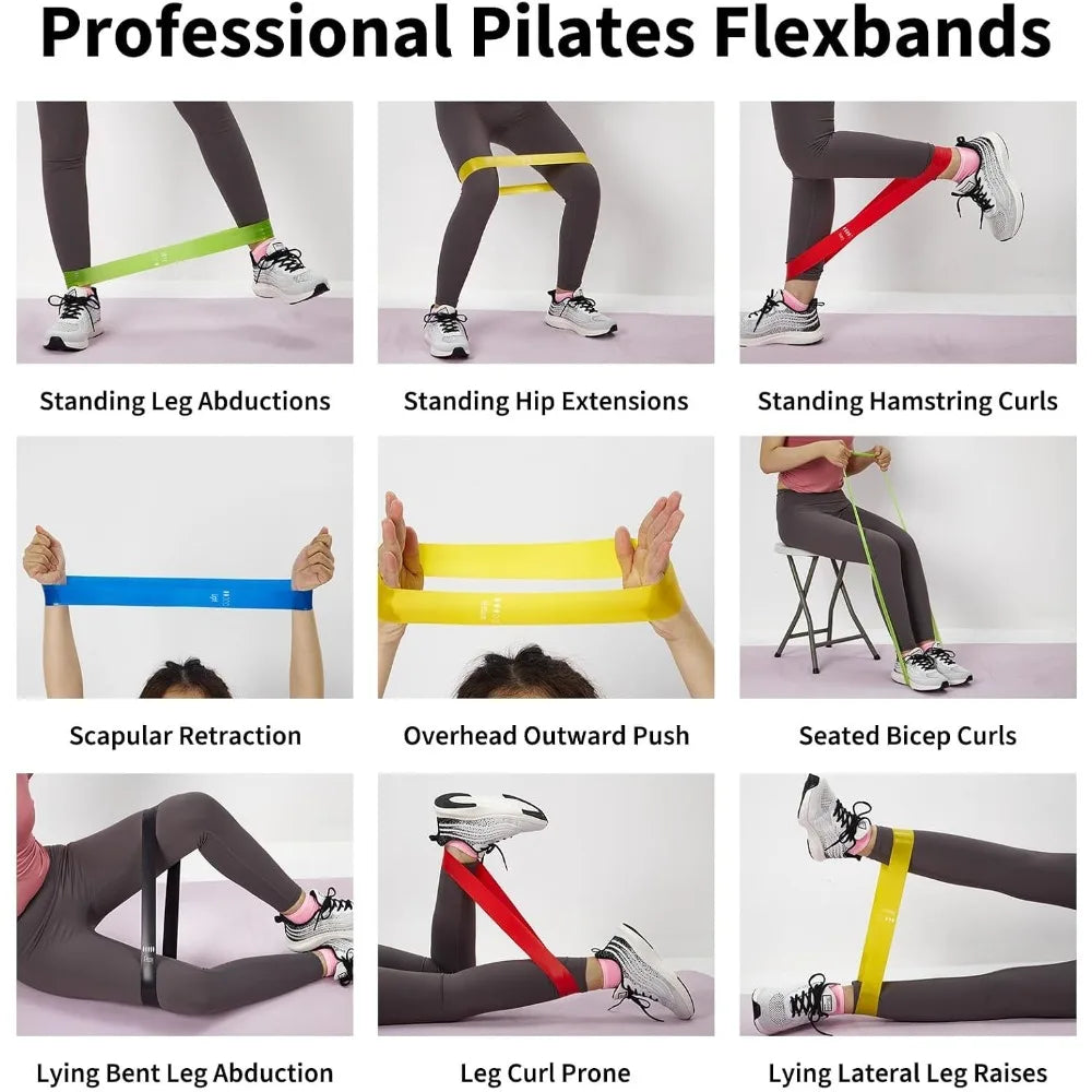 TPE Resistance Bands Set for Strength Training and Stretching