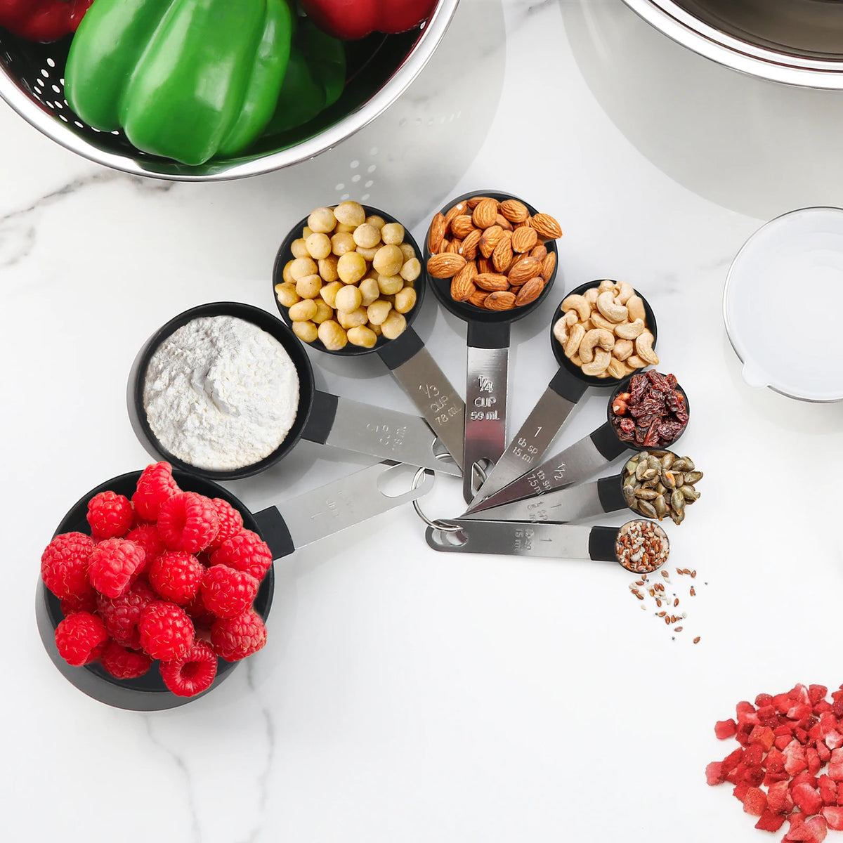 BARENTHAL Stainless Steel Nesting Mixing Bowl Set With Lids