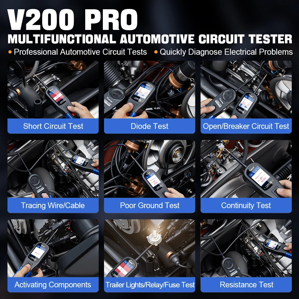 VDIAGTOOL V200PRO Automotive Circuit Probe for Electrical Diagnostics