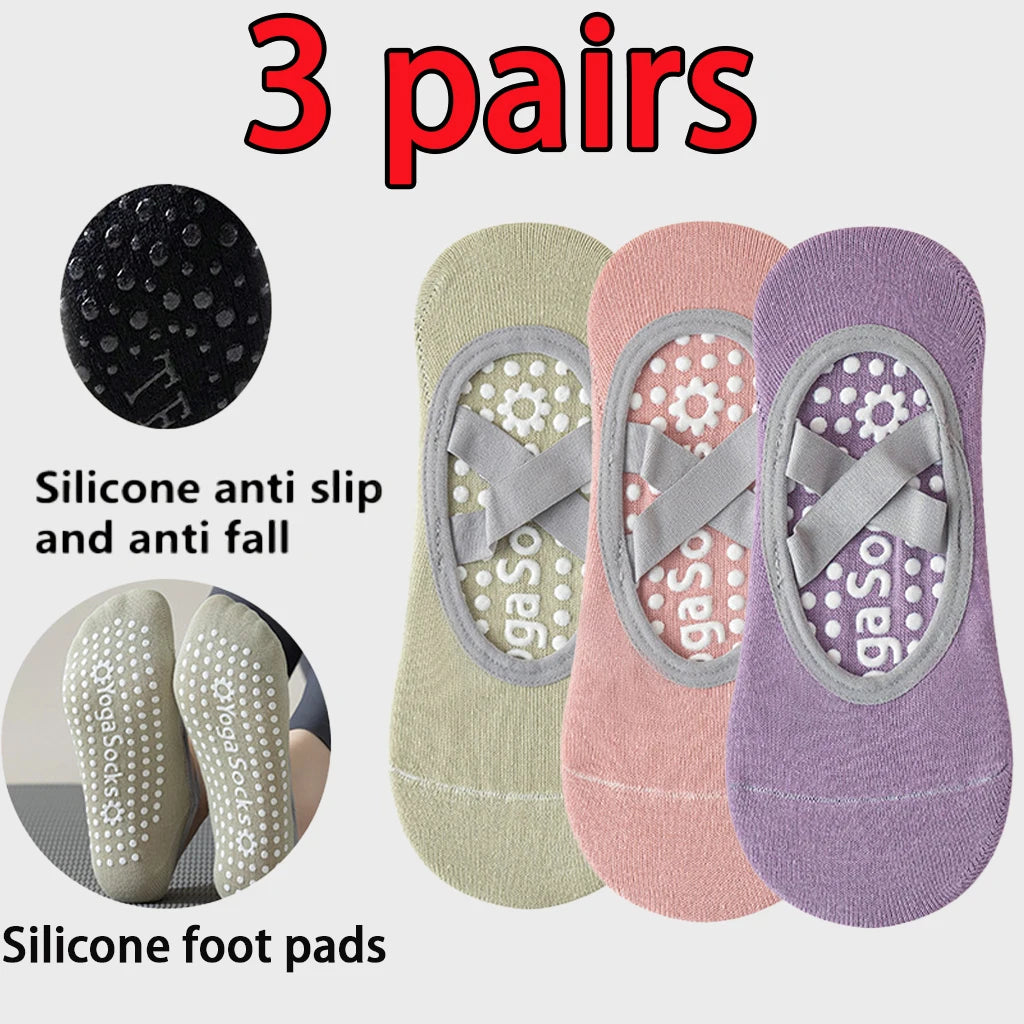 Non Slip Yoga Grip Socks for Pilates Ballet and Dance