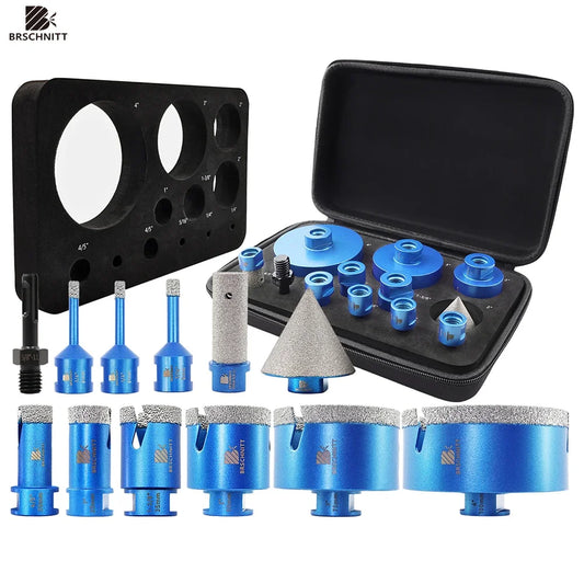 BRSCHNITT Diamond Core Drill Bit Set for Tile and Stone