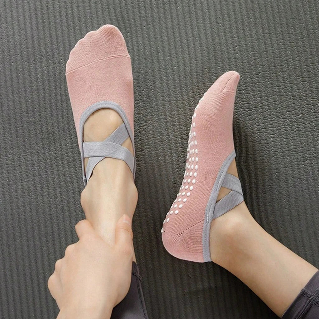 Non Slip Yoga Grip Socks for Pilates Ballet and Dance