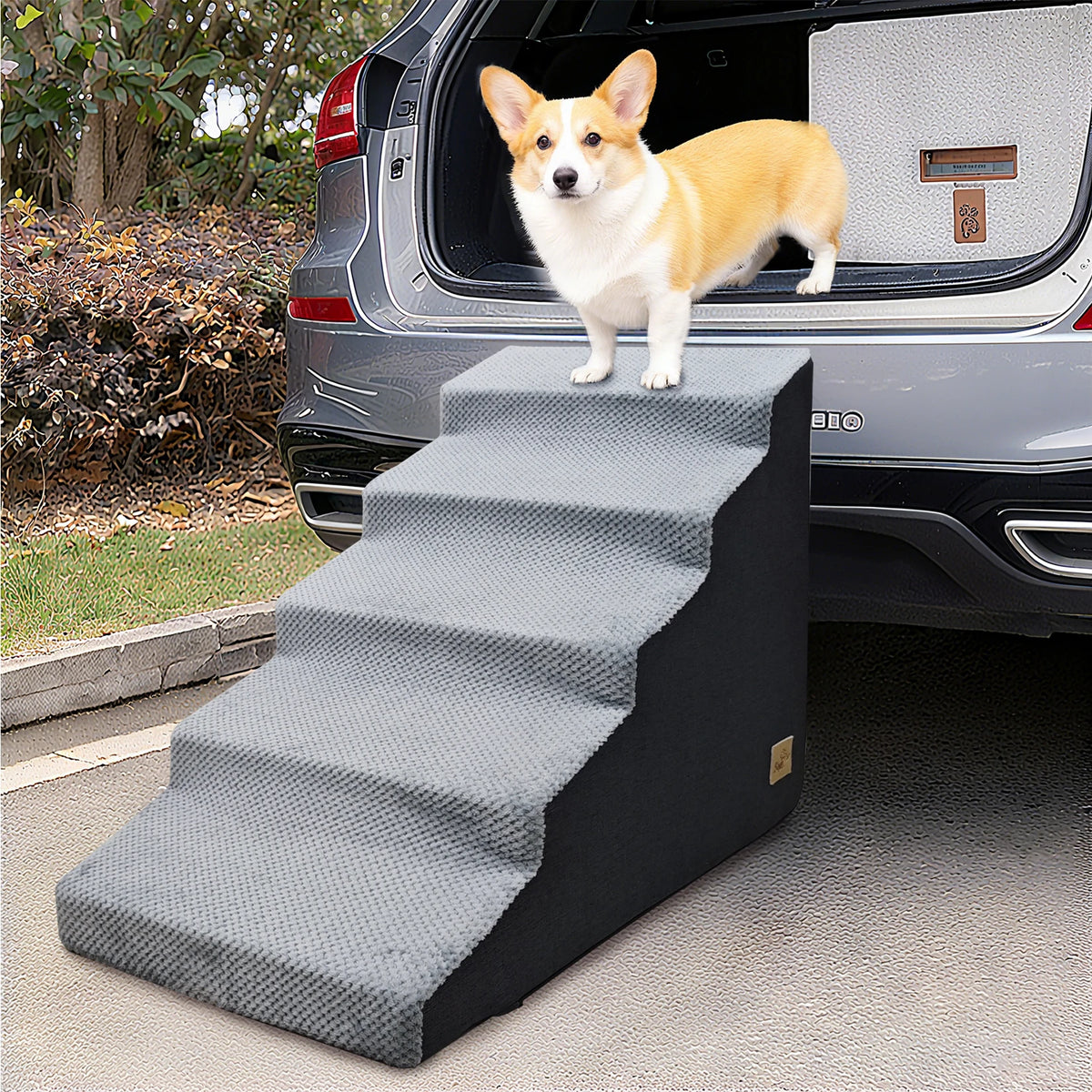 Non-Slip Foam Dog Stairs for Safe Bed and Sofa Access