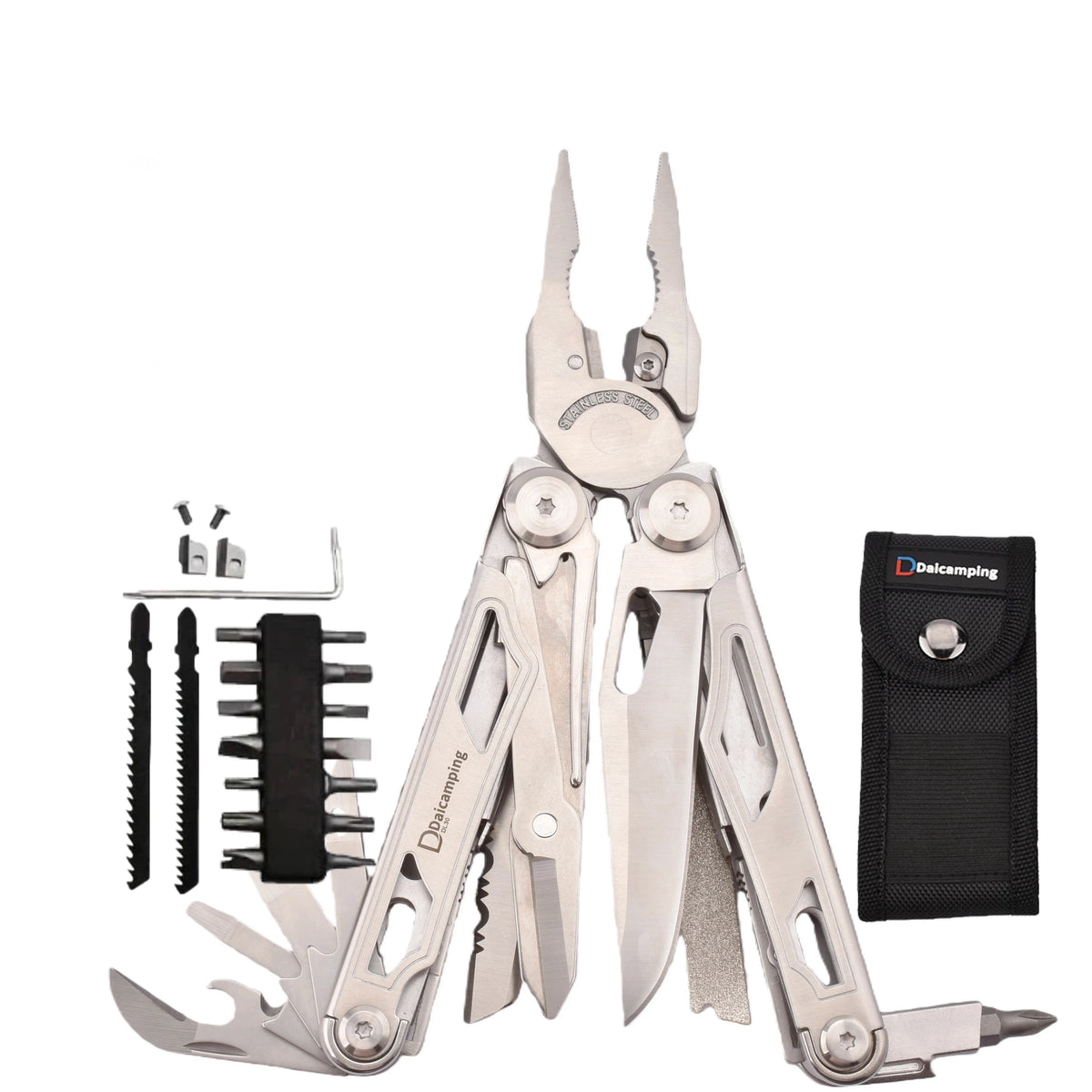Daicamping DL30 Stainless Steel Folding Multi Tool With Pliers