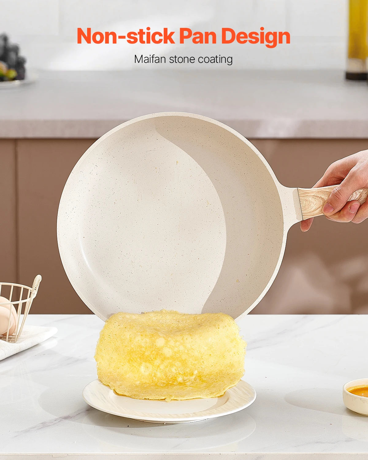 SucceBuy Granite Nonstick Induction Cookware Set With Pan Protector
