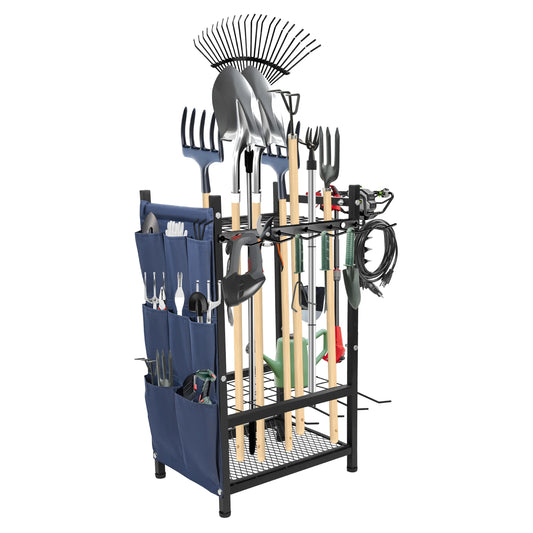SARENZOON Garden Tool Organizer Rack With Storage Bag