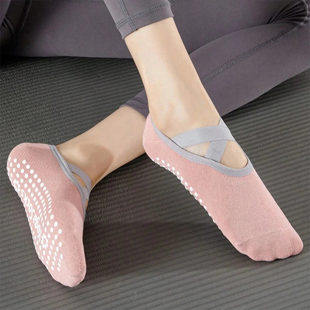 Non Slip Yoga Grip Socks for Pilates Ballet and Dance