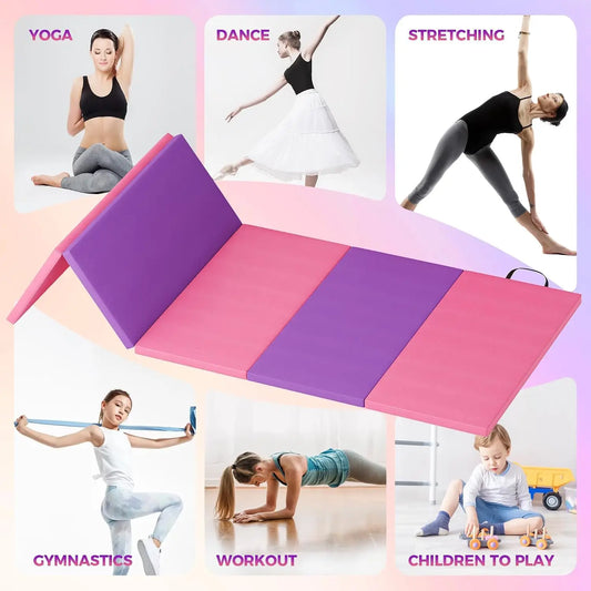 Foldable Gymnastics and Yoga Mat for Home Fitness Training