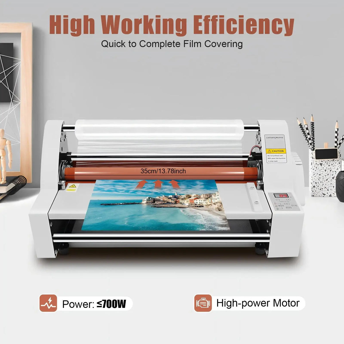700W Double Sided Laminating Machine With Dual Heating Modes