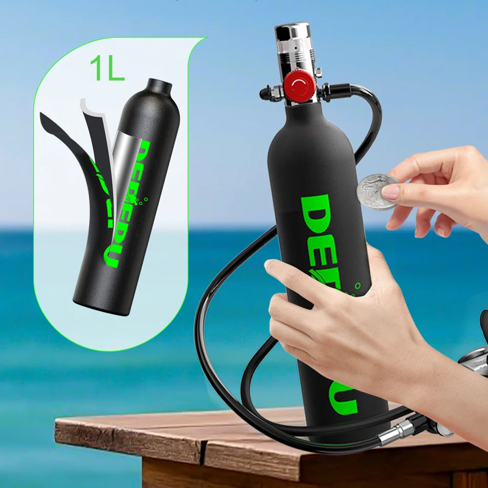 DEDEPU Portable Mini Diving Tank With Diving Mask And Snorkel