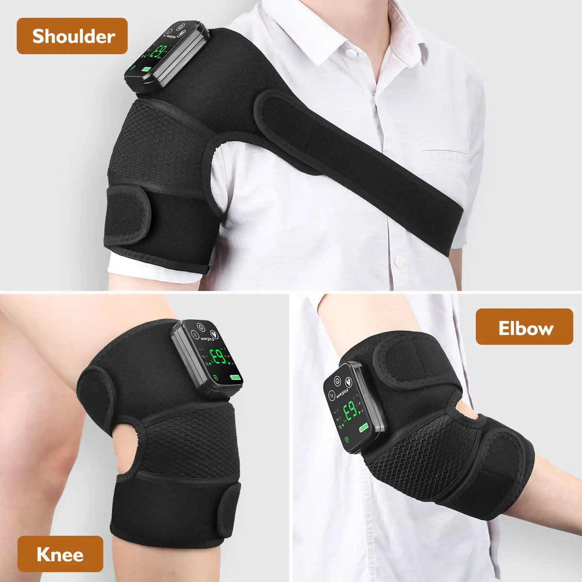 Hailicare Cordless 3-In-1 Thermal Knee Brace With Vibration Massage