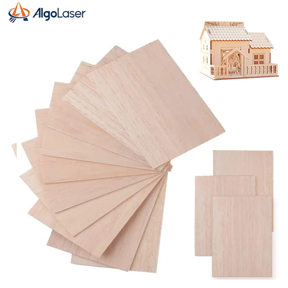 AlgoLaser Basswood Plywood Sheets For DIY Crafts And Model Making