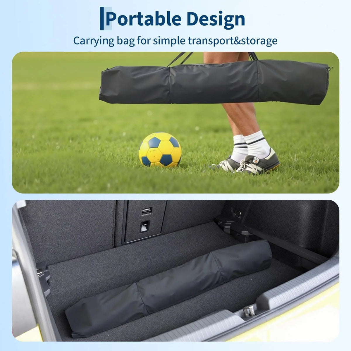 HiMISS Heavy Duty Foldable Soccer Goal for Backyard Training Net