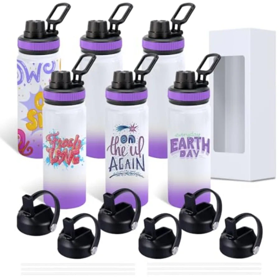 Sublimation Stainless Steel Sports Water Bottle Blanks With Wide Mouth