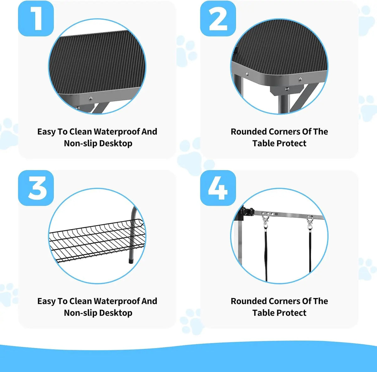 TWISTER.CK Professional Foldable Dog Grooming Table for Pets