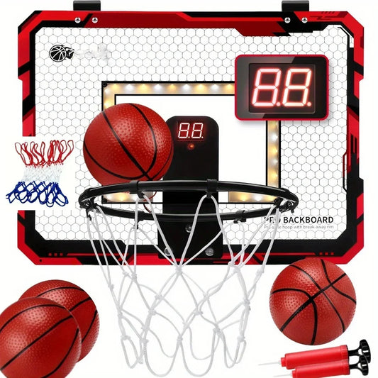 Mini Indoor Basketball Hoop with Scoring and Practice Modes