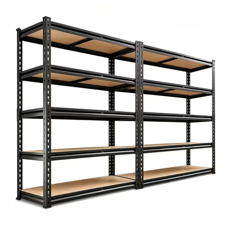 Slim Five Tier Metal Shelving Unit Heavy Duty Storage Rack