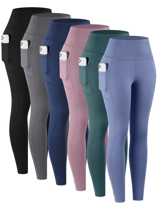Womens High Waist Pocket Leggings For Yoga And Everyday Fitness