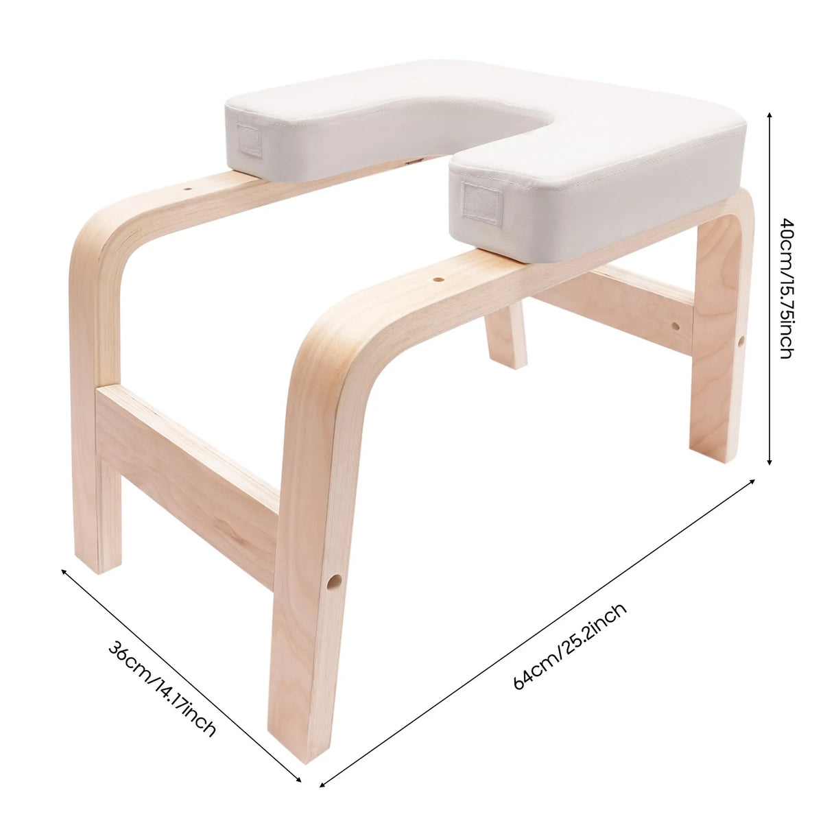 Wooden Yoga Inversion Chair for Headstands and Balance Training