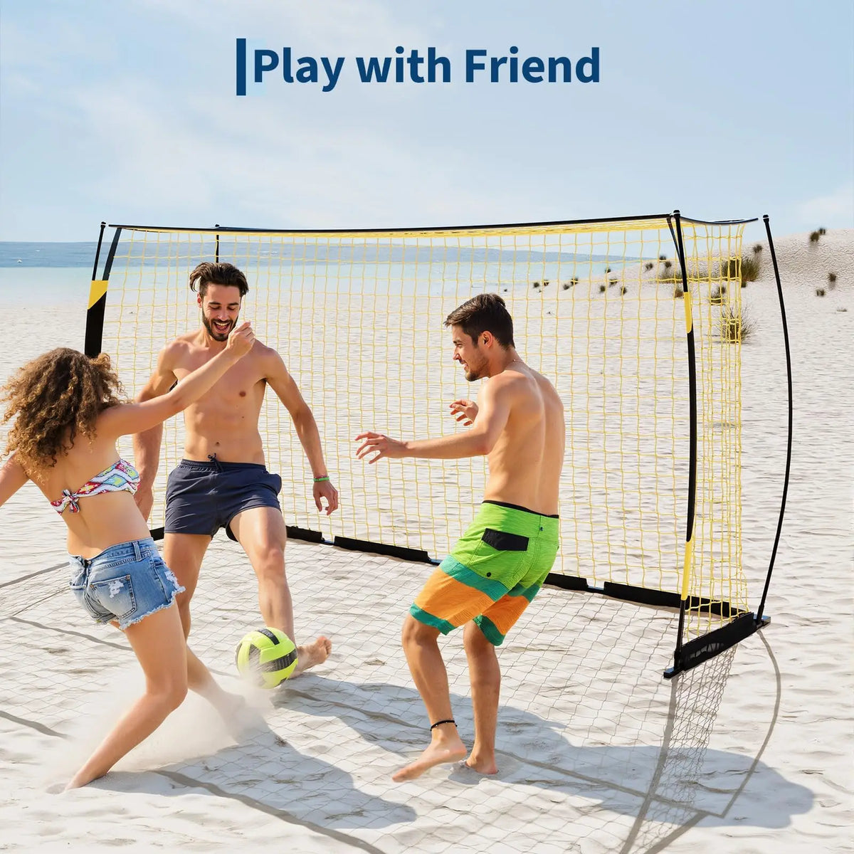 HiMISS Heavy Duty Foldable Soccer Goal for Backyard Training Net