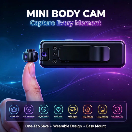 Wearable Body Camera With Night Vision And Motion Detection Recorder