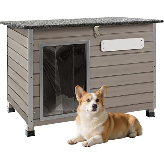 Indoor Outdoor Dog House With Openable Roof And Easy Cleaning