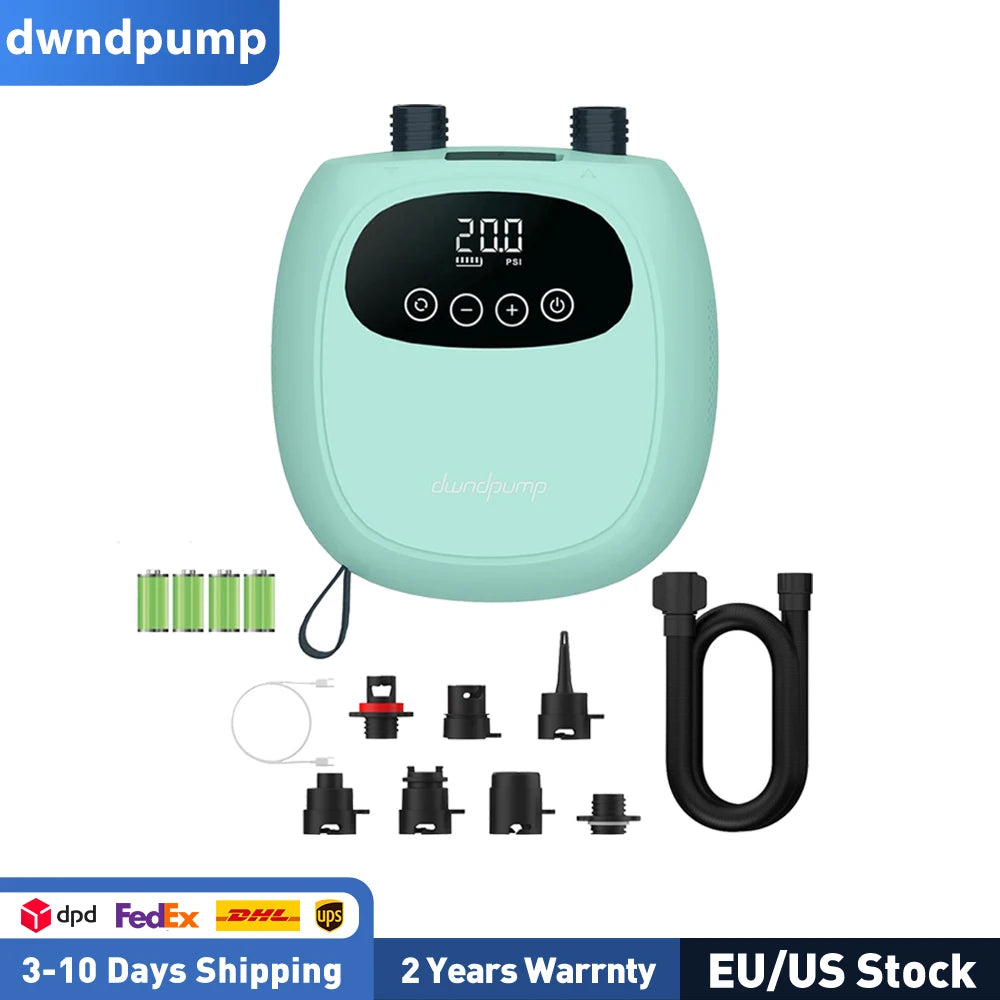 Dwndpump Portable Electric SUP Pump for Paddle Boards and Kayaks
