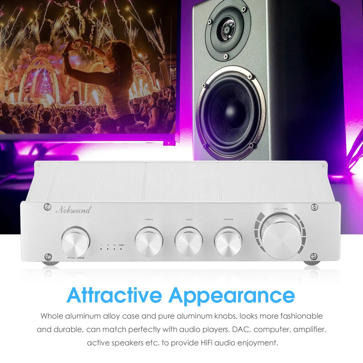 Douk Audio Class A Three Input Stereo HiFi Preamplifier