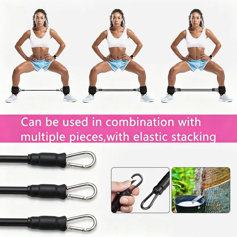 Ankle Resistance Bands With Secure Cuffs For Glute Training