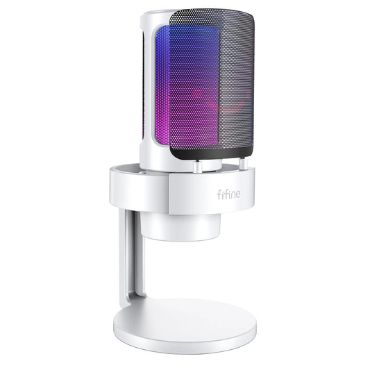 FIFINE USB Microphone for PC Streaming with Touch Mute Control