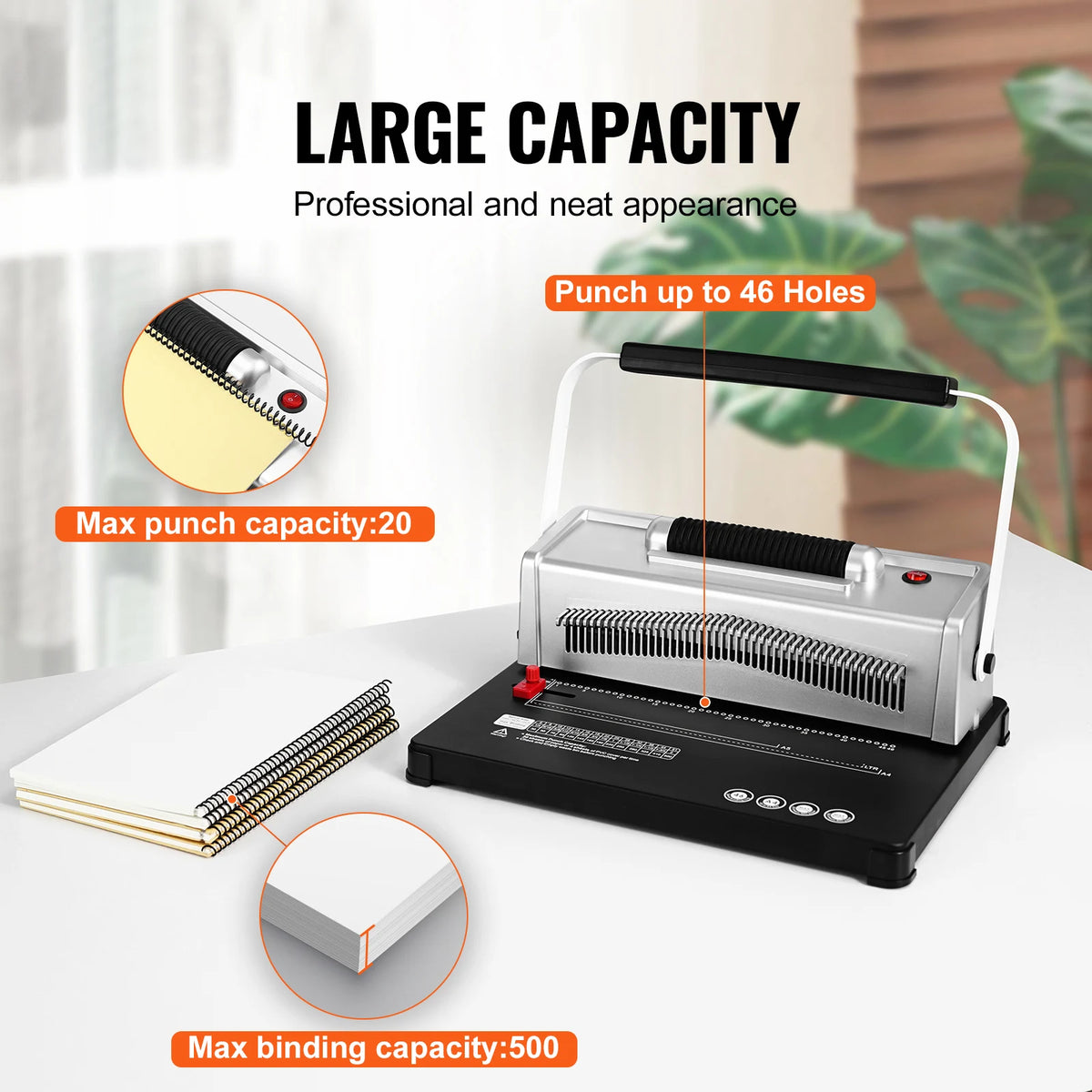 SucceBuy Manual Coil Binding Machine With 34 Hole Punch